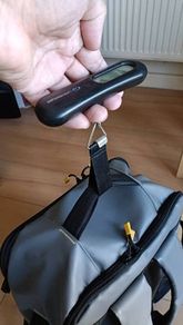 Luggage weighing scale portable for travel