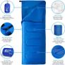 Envelope Sleeping Bag for Adults and Kids, Lightweight & Warm for Traveling, Camping, Hiking, Indoor & Outdoor Activities - 190 x 75cm (FREE POSTAGE) Image 5
