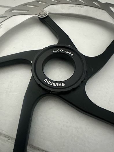 Shimano 203mm disc brake with adapter