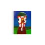 Crazy Farmer Chicken Original Acrylic Painting Image 3
