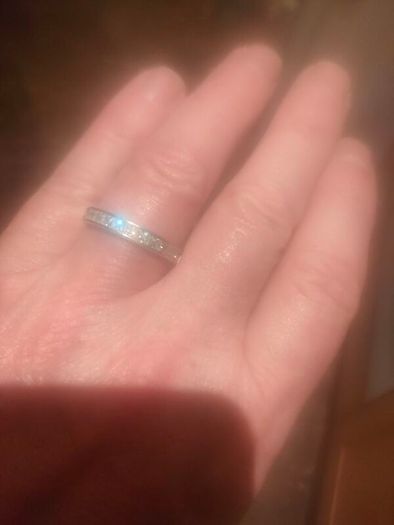 Sterling Silver CZ Half Eternity Ring