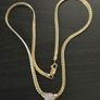14k / ct Gold Chain / Necklace with Diamonds Image 2