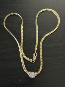 14k / ct Gold Chain / Necklace with Diamonds