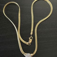 14k / ct Gold Chain / Necklace with Diamonds