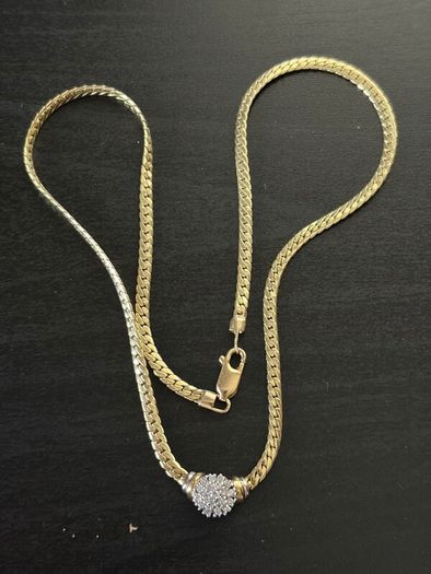 14k / ct Gold Chain / Necklace with Diamonds