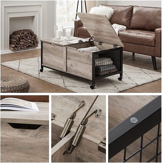 New Industrial Greige Coffee Table - FREE P&P