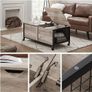 New Industrial Greige Coffee Table - FREE P&P Image 4