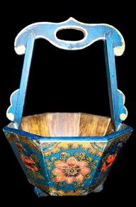 Beautiful hand made large wooden planter