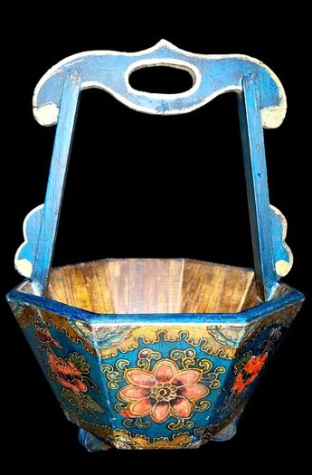 Beautiful hand made large wooden planter