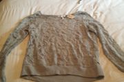 Grey Lace Top