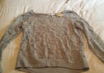 Aeropostale Grey Lace Top