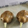 Cute little pair of New Zealand Kiwi sat and pepper shakers - vintage kitchy collectible salt and pepper shakers Image 5