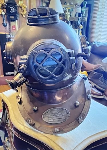Two diving helmets