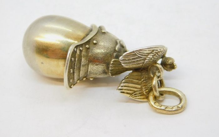 Faberge silver gilt egg form pendant circa 1908