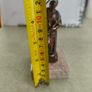 Copper Sacred art statue of Saint Francis of Assisi on marble plinth. Image 4