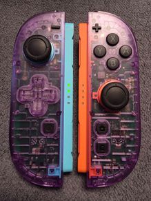 Custom Nintendo Switch 2 Retro Clear Atomic Purple Joy-Cons