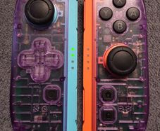 Custom Nintendo Switch 2 Retro Clear Atomic Purple Joy-Cons