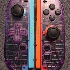 Custom Nintendo Switch 2 Retro Clear Atomic Purple Joy-Cons