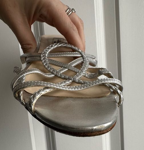 Silver LK Bennett sandals - sz 6