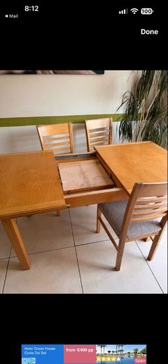 Free beds, Lockers, chest of drawers Table and chairs