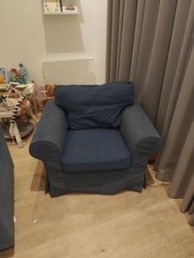 IKEA armchair and footstool