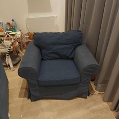 IKEA armchair and footstool