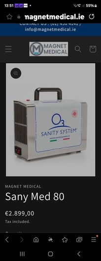 Worth 3000 euro New - Ozone machine generator Sanitizer Sanity system sani med 80