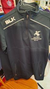 Galway Corinthians BLK Rugby Union Half Zip Jersey (Youths 12 Years) FREE POST