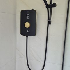 Triton Amala Black with Copper Accents 9.5kW Electric Shower