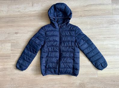 boys navy puffer jacket 7/8