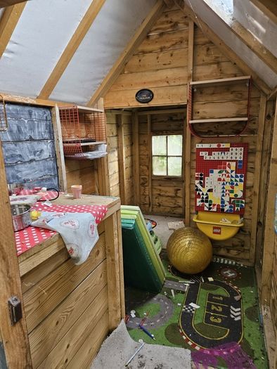 playhouse swing set slide