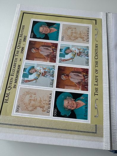 UK collection in stamp album