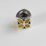 Authentic Pandora Flower Four Petals Yellow Enamel Charm Image 2