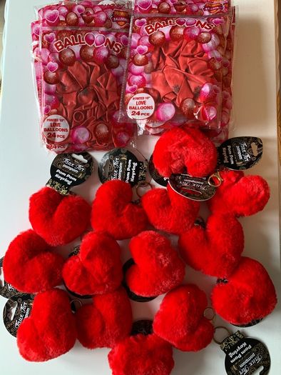 Keychains & Valentines balloons