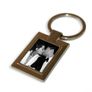 Personalized Rectangle Photo Metal Keyring keychain key ring with your photo on it! Image 2