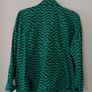 ASOS Design Green Wave Print Jacket Size Medium Image 2