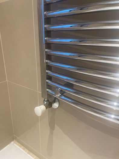 Chrome towel rack/ radiator