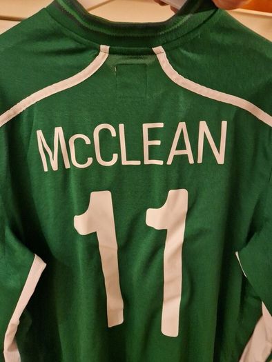 Signed James McClean match issued Ireland shirt vs england 2013