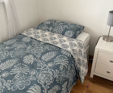 Single bed, mattress brand new . Never slept in.
