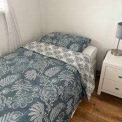 Single bed, mattress brand new . Never slept in.
