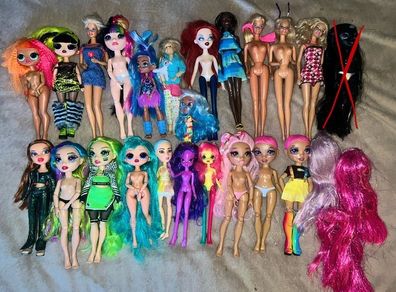 Large Fashion Dolls Bundle Rainbow High Barbie LOL OMG Bratz