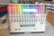 Zebra mild liner markers x 15