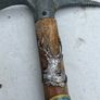 Rare unusual walking stick. Pickle AXE ice AXE. 38in long Image 7