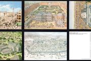 1988 Ireland Dublin Millenium prepaid postcard issued by An Post (set of five) cancelled with first day of issue Baile Atha Cliath (Dublin) pictorial cancel