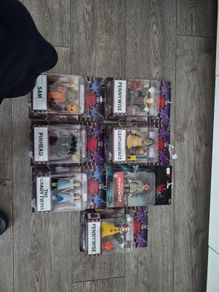 neca tooney horrors figs,pennywise,leather face, sam,pinhead grade twins