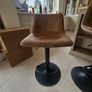Three leatherette barstools Image 3