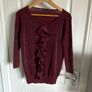 Caroline Bs ladies burgundy jumper with lurex Image 4