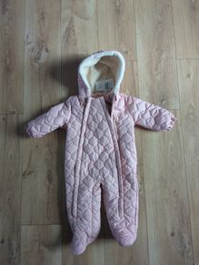 Next Baby pramsuit - new- pink - baby girl