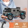 1:12 Scale All-Terrain Remote Control Car, 4WD RC Cars with 2.4 GHz, RC Climbing Truck, IPX4 Waterproof Off-Road Vehicle with Two Rechargeable Batteries, for Kids Teens Adults Image 3