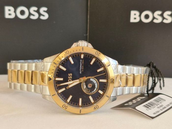 BOSS Men's Troper Automatic (42mm) Blue Dial / Two-Tone Stainless Steel Bracelet 1514201